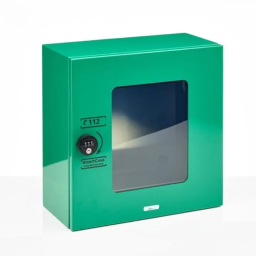 Smartcase SC1220 Indoor AED Cabinet with Lock (Green)