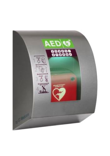 Sixcase SC1340 Outdoor AED Cabinet with Pin Code (Grey)