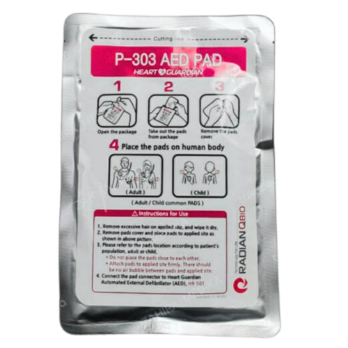 Radian Qbio Heartline Universal Defibrillation Pads