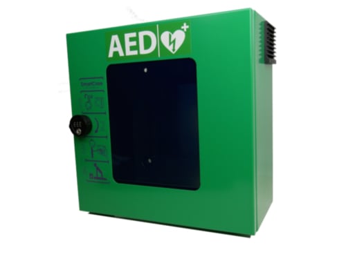Smartcase SC1240 Outdoor Defibrillator Cabinet with Mechanical Pin Code Lock (Green)