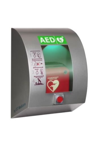 Sixcase SC1330 Outdoor Defibrillator Cabinet with Push Button (Grey)